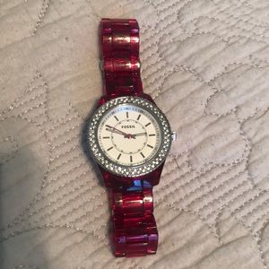 Translucent Fossil watch